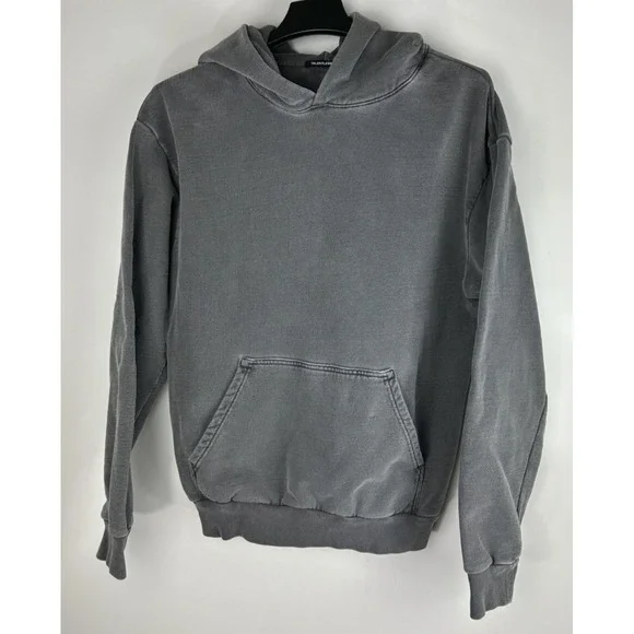 Talentless x Scott Disick Heavyweight Hoodie Blank Distressed Gray Men's Large - Picture 2 of 16